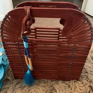 Vince Camuto basket clutch